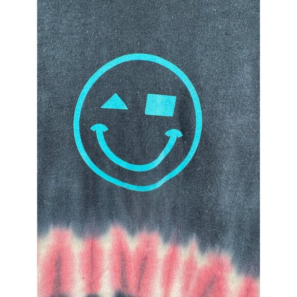 Cabana By Crown & Ivy XL Tie-Dye Cotton T-Shirt With Smiley Face Design - Picture 6 of 13